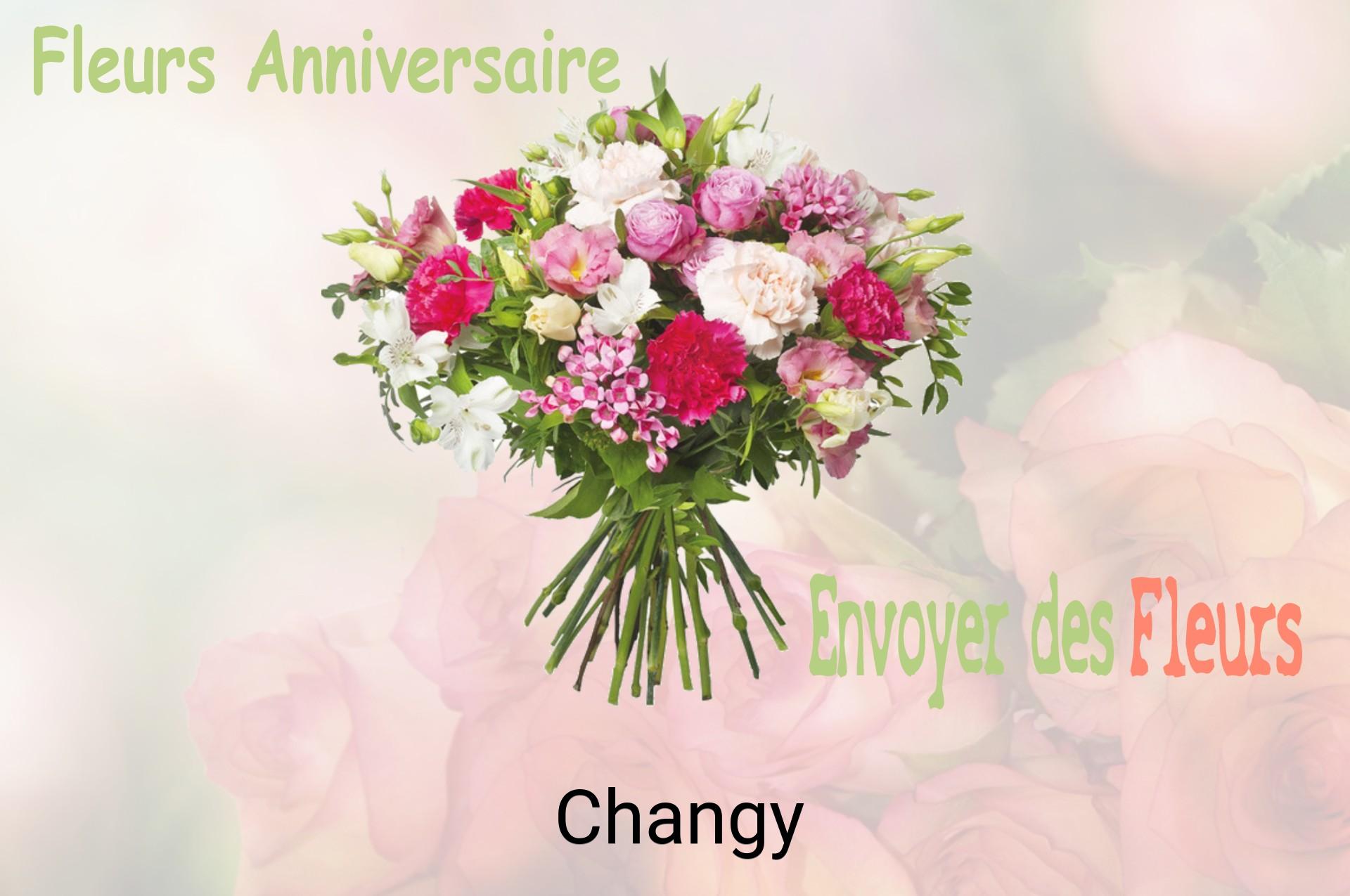 Bouquet de fleurs d’anniversaire livré à Changy